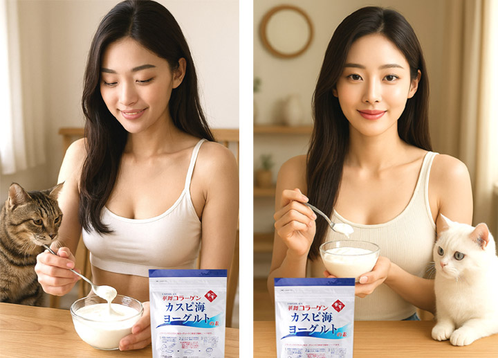 카스피해유산균 모델 화보