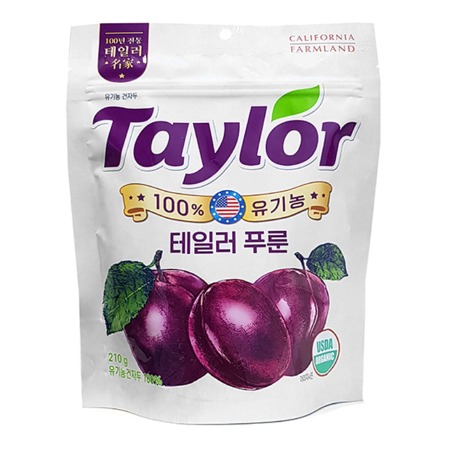 테일러푸룬유기농건자두210g